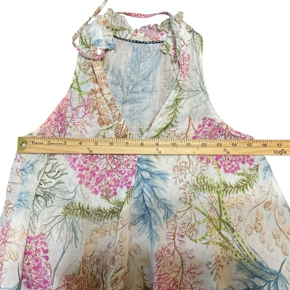 Pilcro 100% Linen Halter Neck Floral Top | Size XXS - Picture 10 of 10